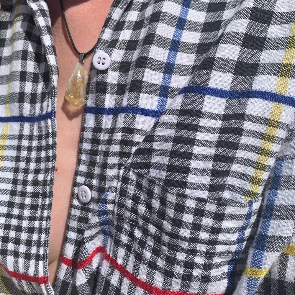 Vintage Plaid Buttonsown oversized Shirt - Picture 2 of 7